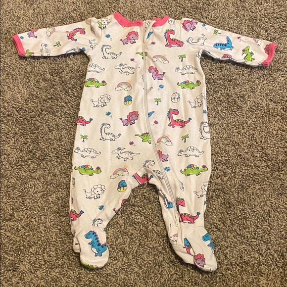 Baby Girl Footie Pajama Bundle Size 0-3 Months - Picture 8 of 8